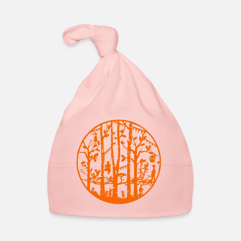 Mandala coupe art automne Bonnet bio Bébé