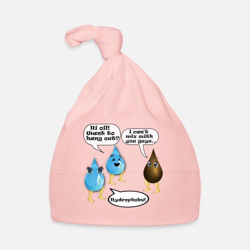 Eau et huile - Bonnet bio Bébé - rose