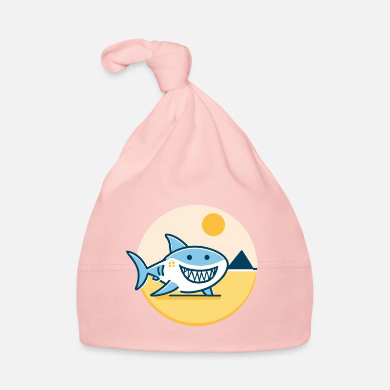 Le requin au soleil est de bonne humeur Bonnet bio Bébé