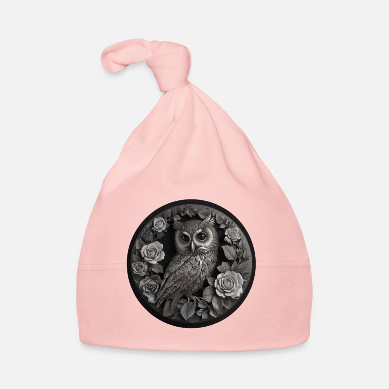 Silver Owl Organic Baby Cap