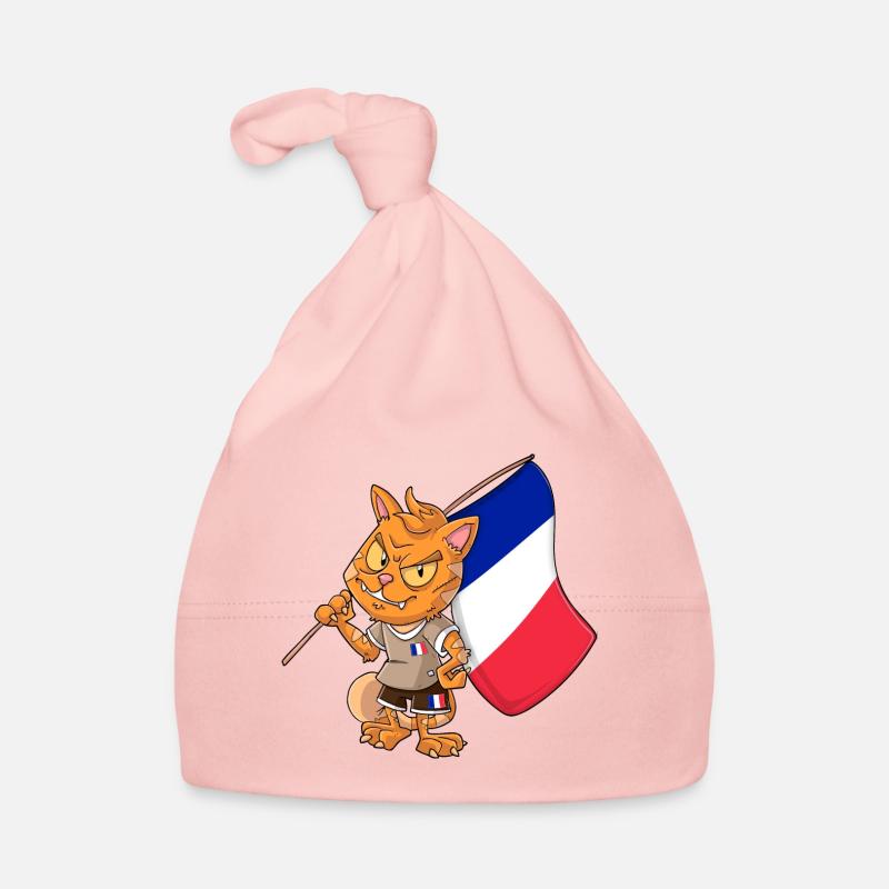 Frankreich Fan Katze Baby Bio-Mütze