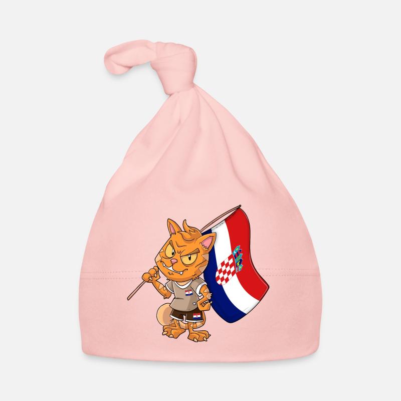 Croatian Fan Cat Organic Baby Cap