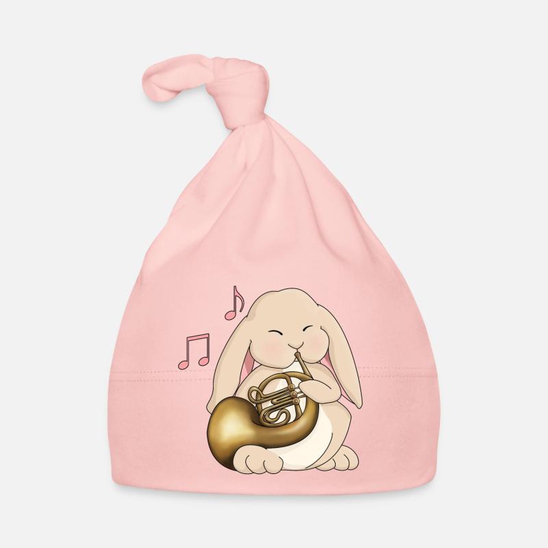Mignon joueur de cor Français Kawaii Rabbit Bonnet bio Bébé