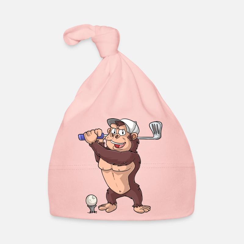 Golfing Monkey Organic Baby Cap