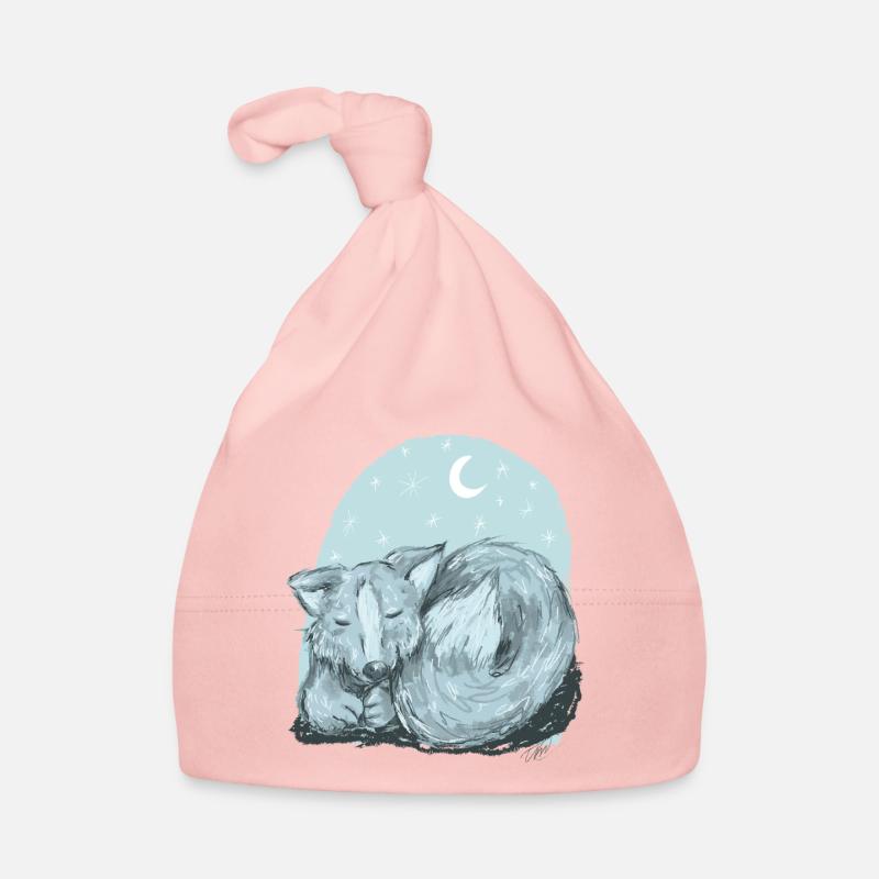 Vinja la louve - Bonnet bio Bébé - rose