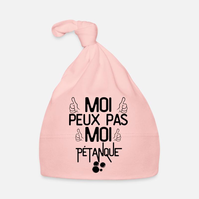 Moi Peux Pas Moi Pétanque Bonnet bio Bébé