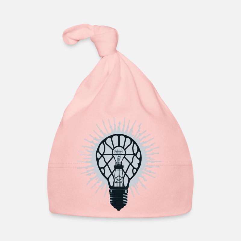 Glowing Idea: Inspiration Light Bulb Organic Baby Cap