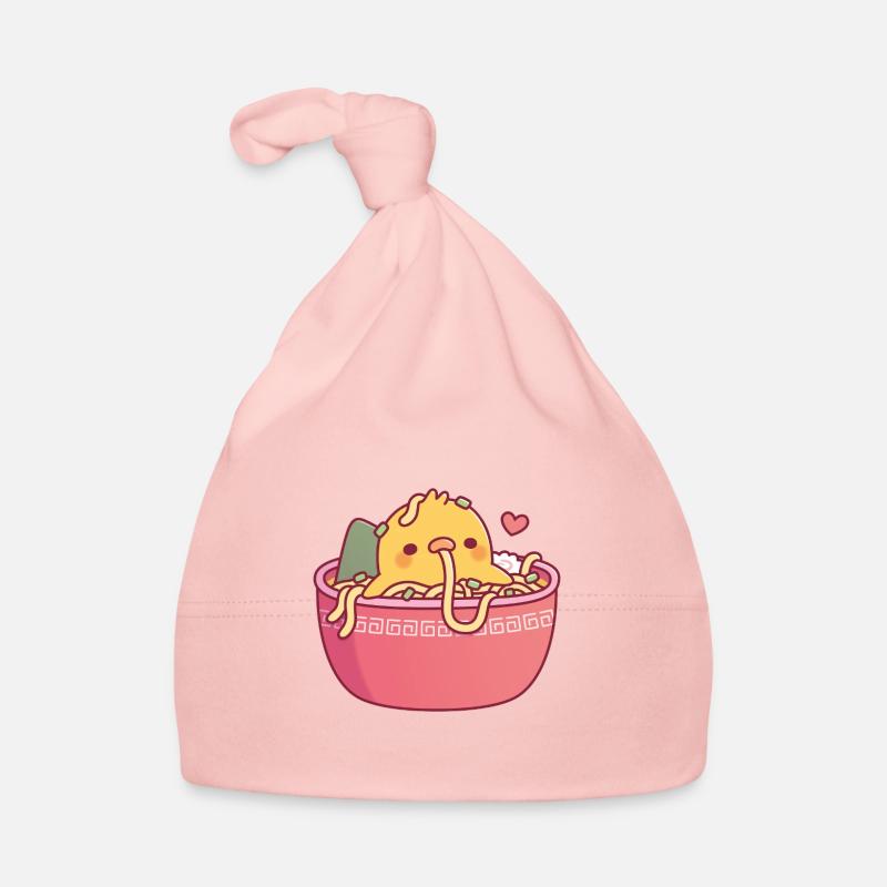 Poussin mignon dans les nouilles ramen drôle Bonnet bio Bébé