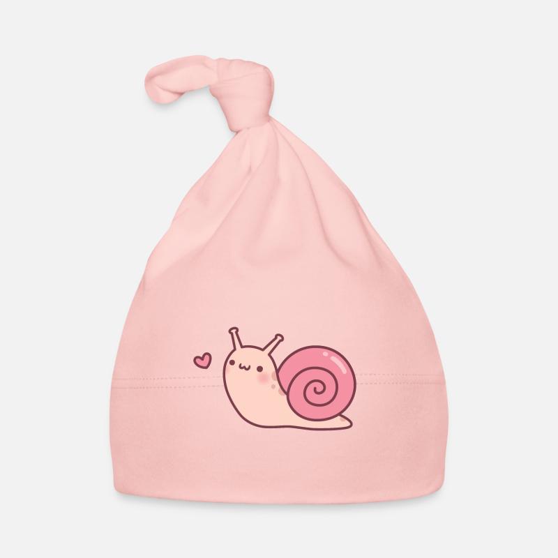 Mignon petit griffonnage d’escargot Bonnet bio Bébé