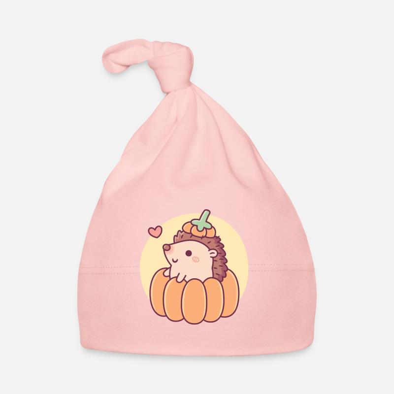 Mignon petit hérisson à la citrouille Bonnet bio Bébé