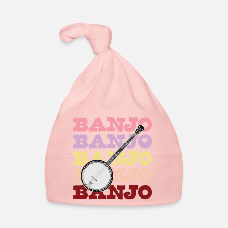 Banjo Candy Colours with Bluegrass Resonator Banjo Organic Baby Cap