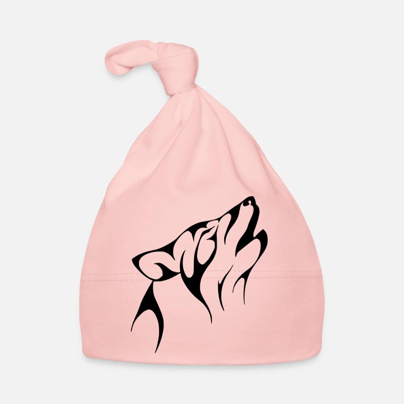 Der schreiende Wolf Baby Bio-Mütze
