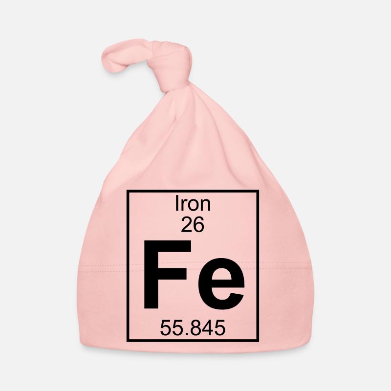 Iron (Fe) (element 26) Organic Baby Cap
