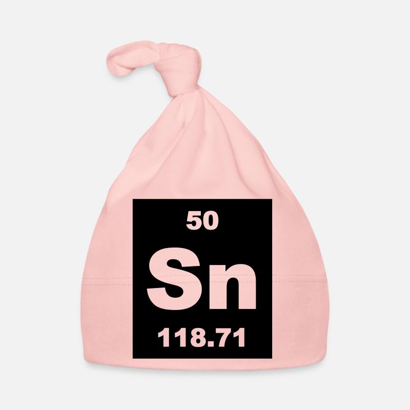 Element 50 - sn (tin) - Short-inv Baby Bio-Mütze