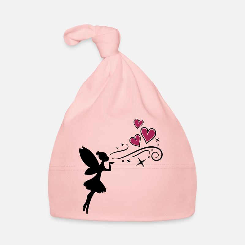 fairy fee hearts Baby Bio-Mütze