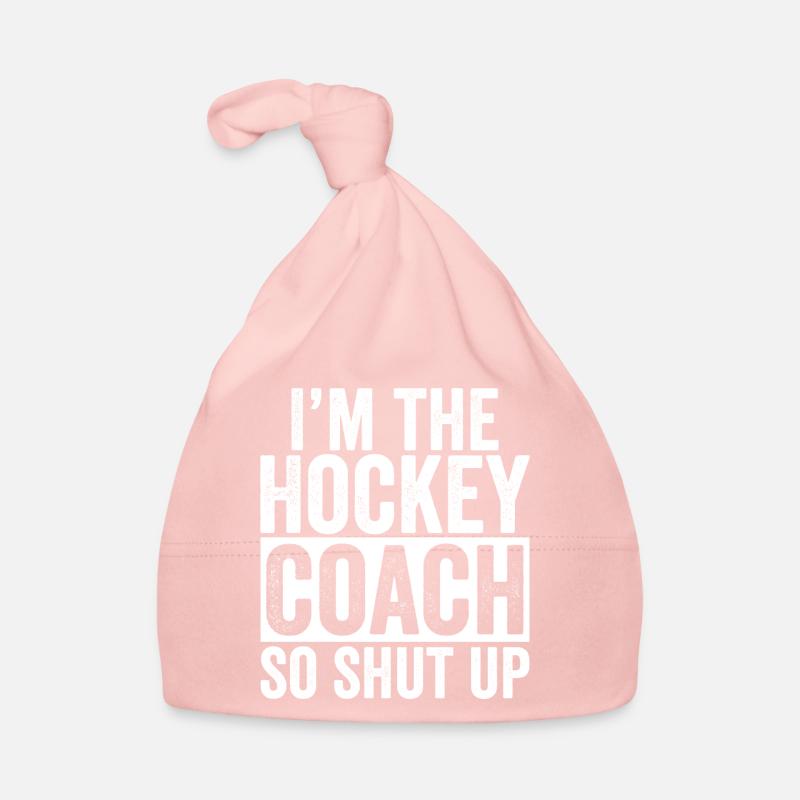 Funny gift for Hockey Coach Trainer Organic Baby Cap