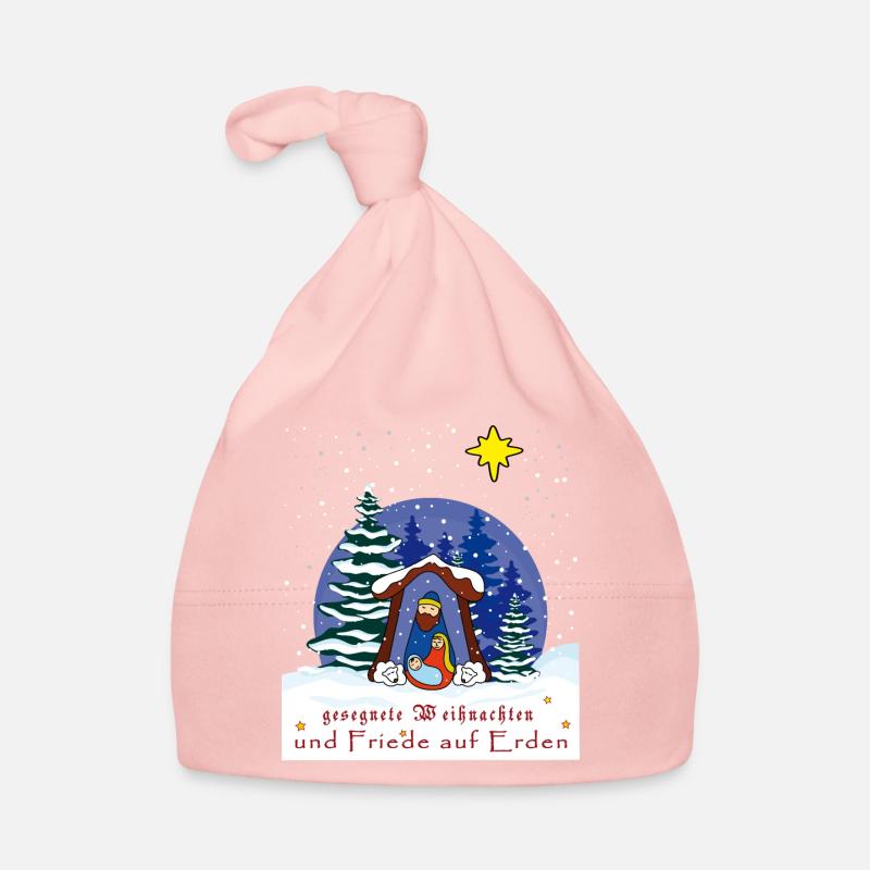 gesegnete Weihnachten, Weihnachtskrippe Baby Bio-Mütze