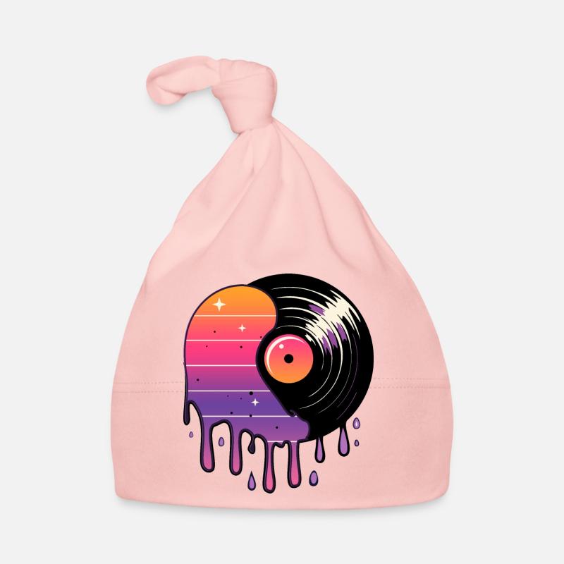 Kosmische Vinyl-Schallplatte Baby Bio-Mütze
