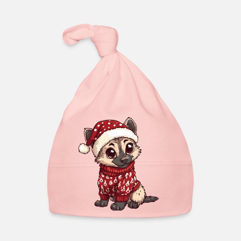 Bande dessinée de Noël de hyène Bonnet bio Bébé