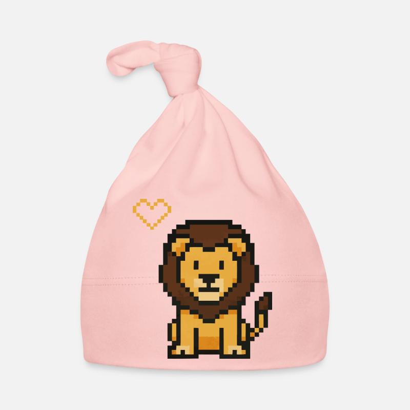 Lion Pixel Bonnet bio Bébé