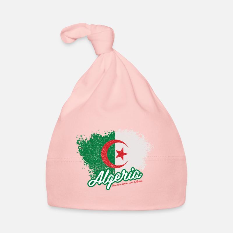 One, two, three, viva l'Algérie - Bonnet bio Bébé - rose