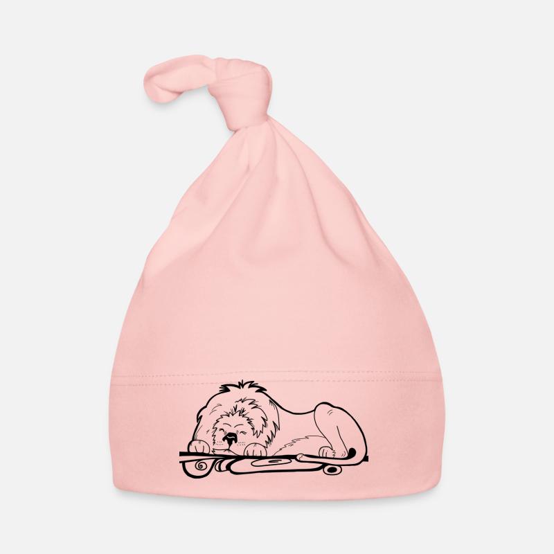 Schlafender Löwe Baby Bio-Mütze