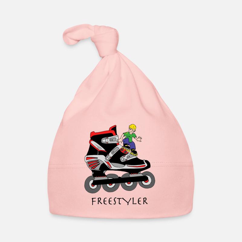 Roller fresstyler - Bonnet bio Bébé - rose