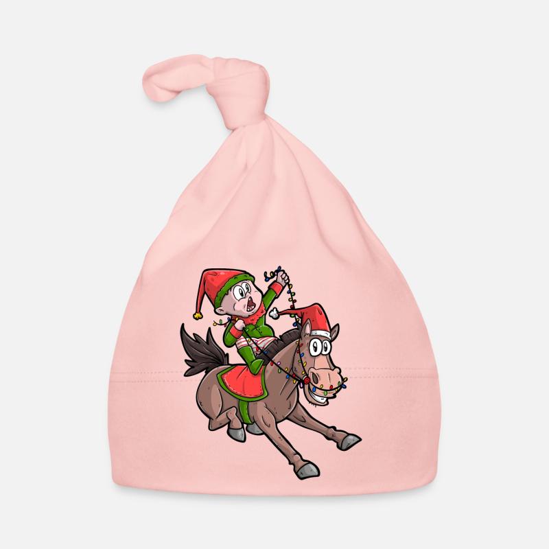 Noël cheval / Noël cavalier Bonnet bio Bébé