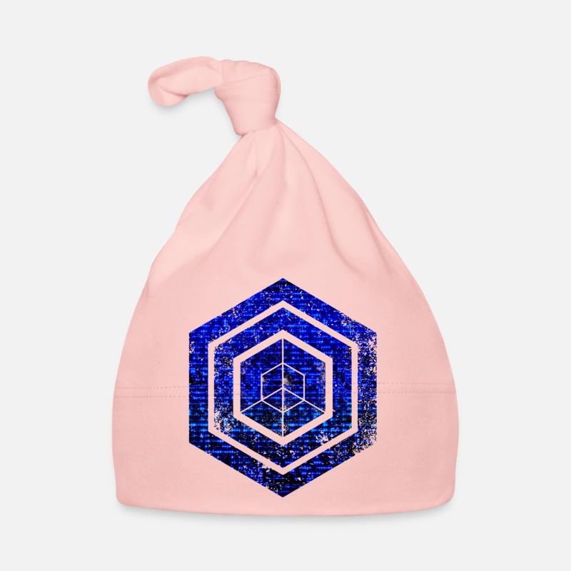 hexagon programming programmer coding geometric Organic Baby Cap