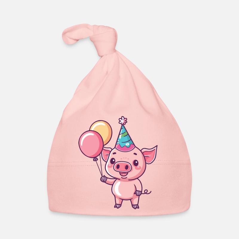 Cochon Anniversaire Bébé Bonnet bio Bébé