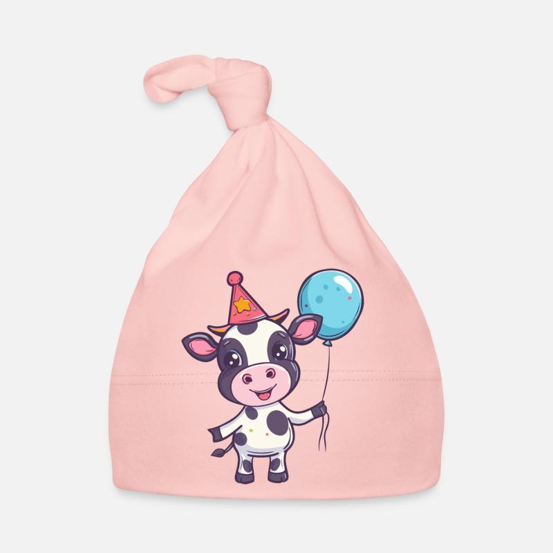 Vache Anniversaire Bébé Bonnet bio Bébé