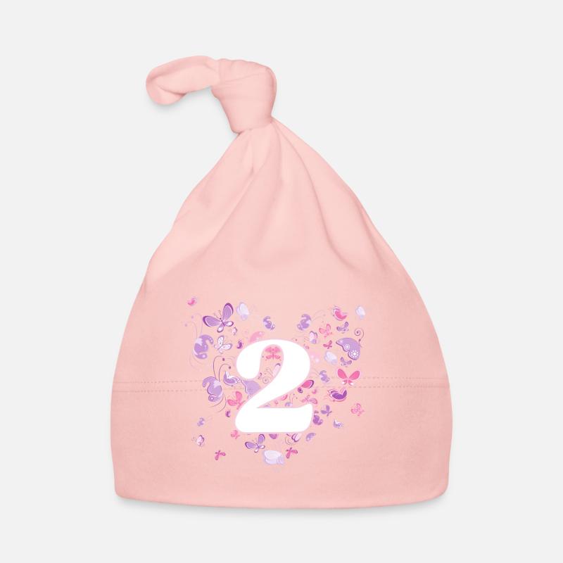Papillon 2 ans 2 anniversaire fille Bonnet bio Bébé