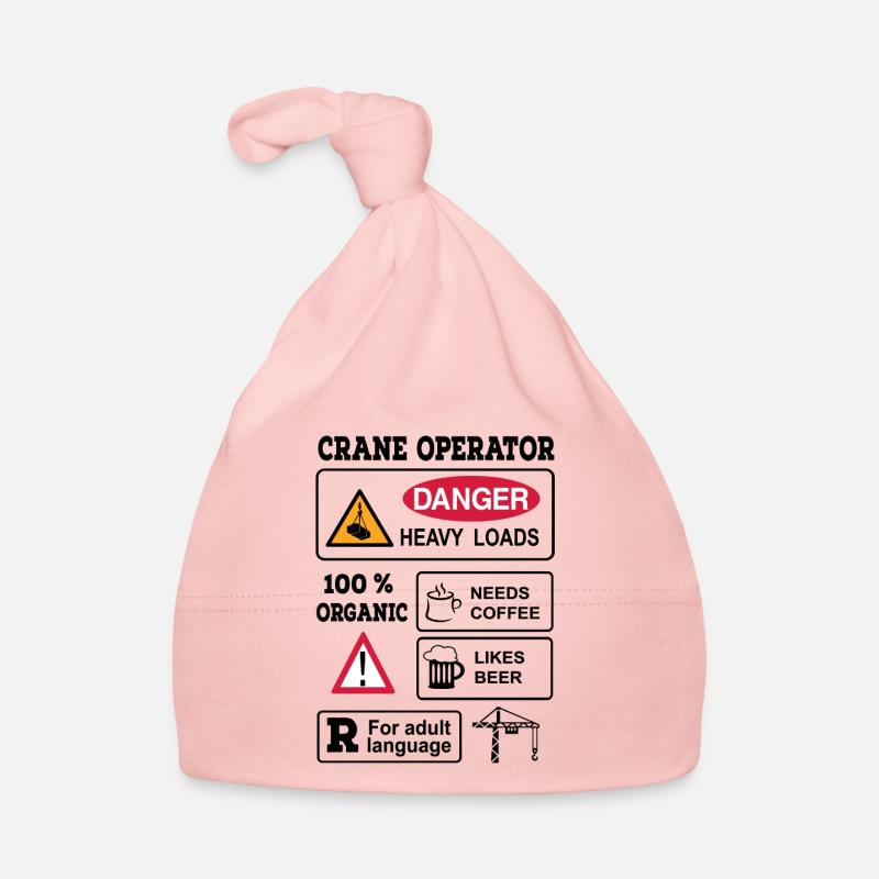 crane operator Organic Baby Cap