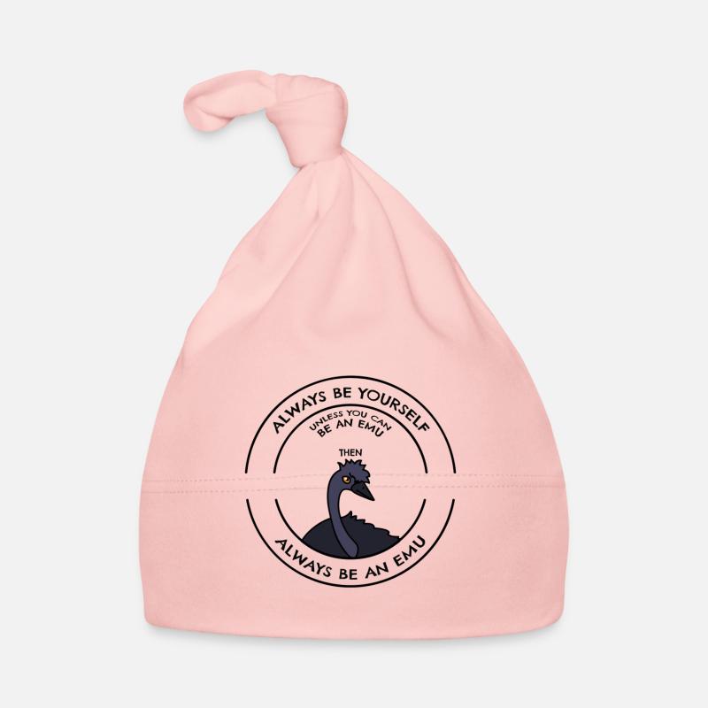 émeu - Bonnet bio Bébé - rose