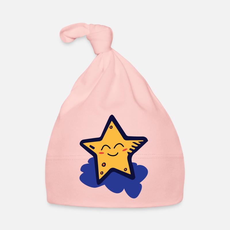 Star on a cloud Organic Baby Cap