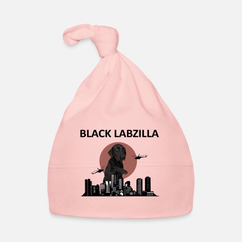 schwarz Labzilla - Baby Bio-Mütze - Rosa