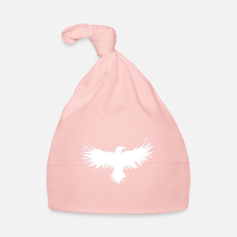 Oiseau corbeau aigle oiseau corbeau - Bonnet bio Bébé - rose