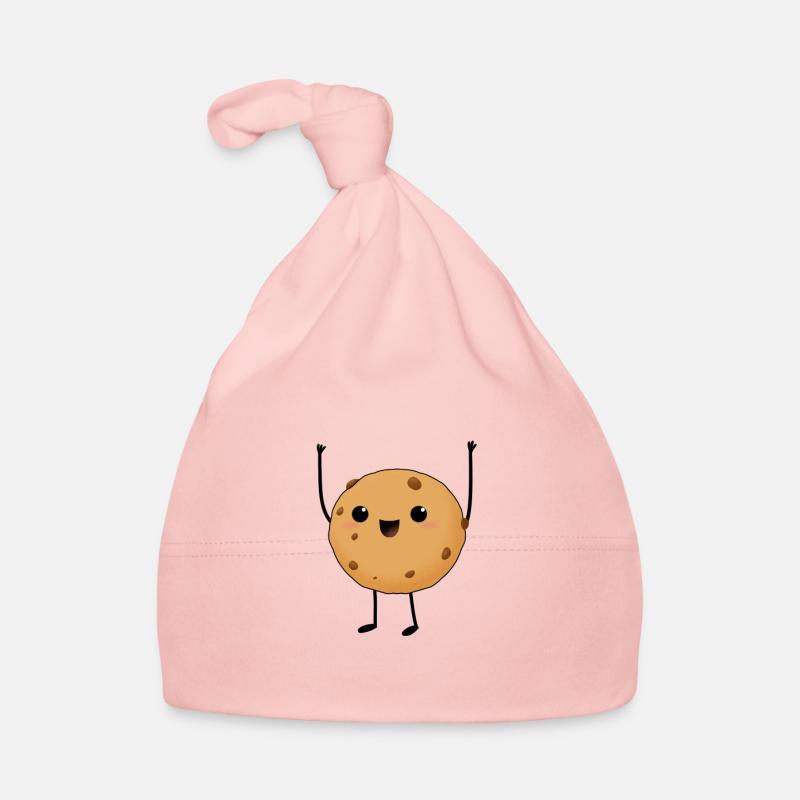 Enthousiaste Biscuit Excited Cookie - Bonnet bio Bébé - rose