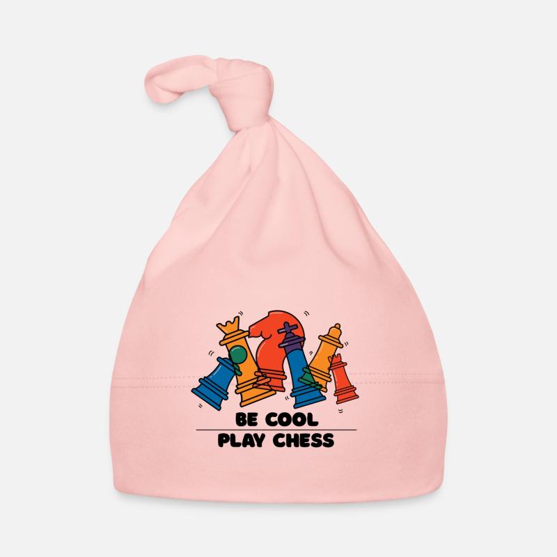 Sei cool spiel Schach Buntes Schach Geschenk Baby Bio-Mütze