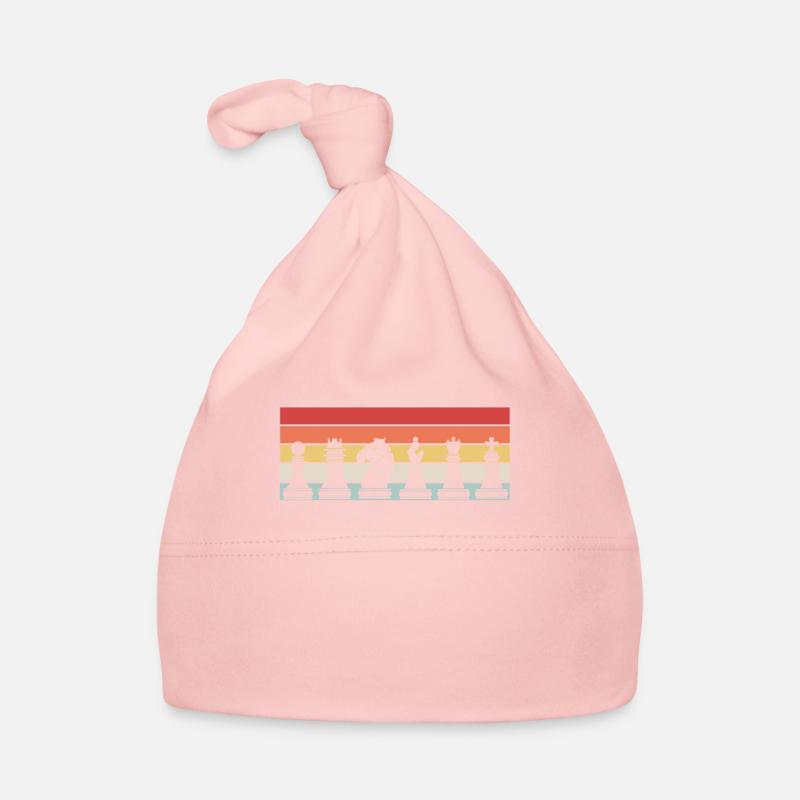 Pièces d’échecs Rétro Cadeau Bonnet bio Bébé