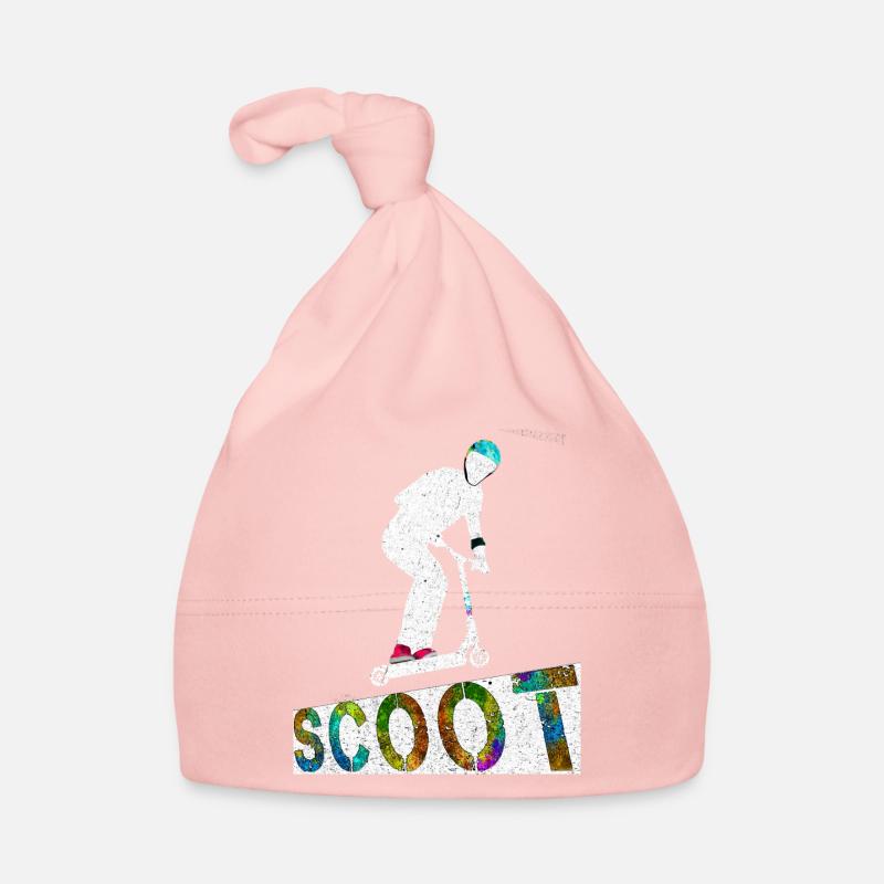 Patins de patins de cascade - Bonnet bio Bébé - rose