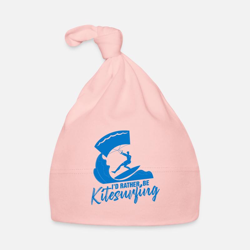 Kitesurfer I’d Rather Be Kitesurf Ocean Lovers Bonnet bio Bébé