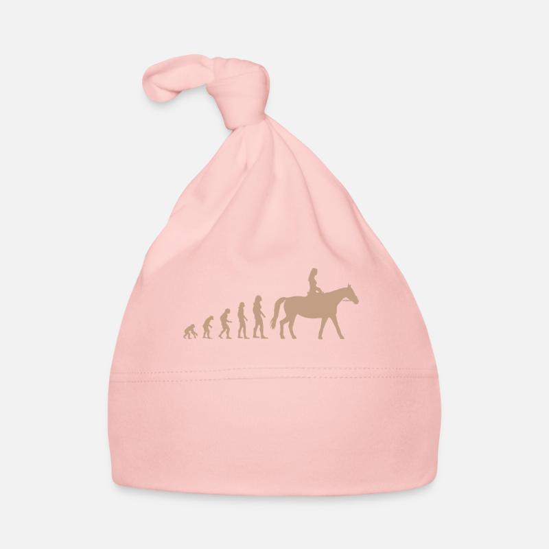 Equestrian Horse Evolution Funny Gift Organic Baby Cap