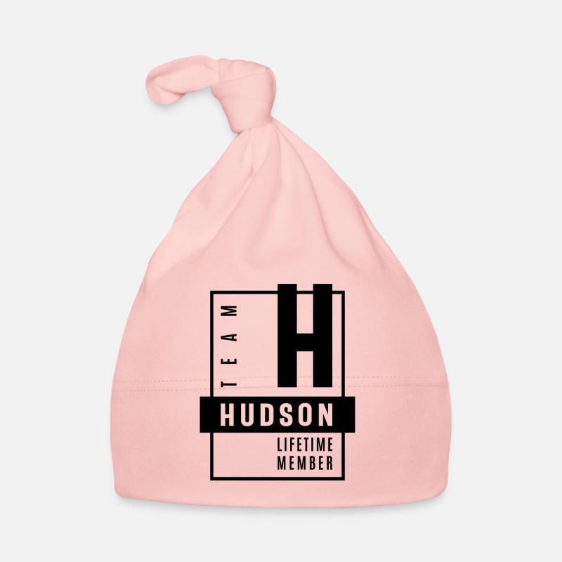 Hudson Personalized Name Birthday Gift Organic Baby Cap