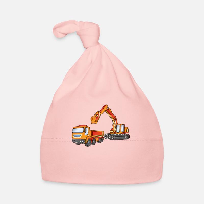 Kinder Bagger Sohn Junge Baustelle Geschenk Baby Bio-Mütze