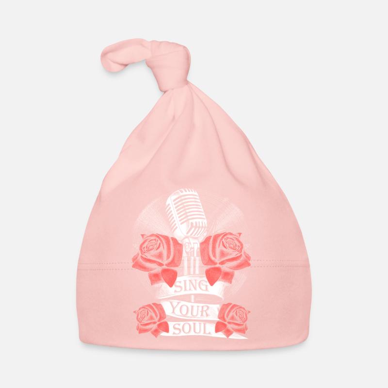 Microphone, Rose, Musique, Singing, Vinyle, Soul Bonnet bio Bébé