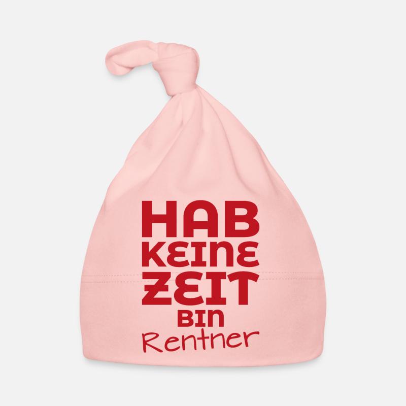 Bin rentner Spruch Ruhestand Geschenk Baby Bio-Mütze
