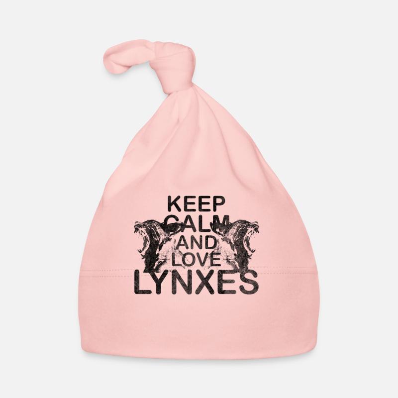 Keep Calm Love lynx lynx motif lynx cadeau Bonnet bio Bébé