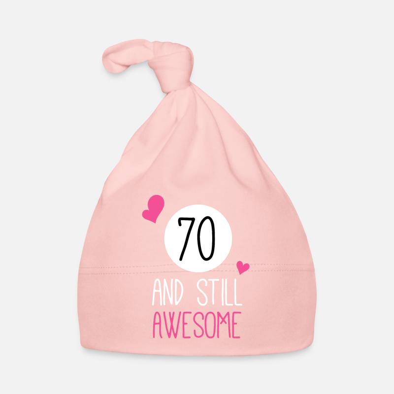 Funny Birthday 70 And Still Awesome Organic Baby Cap