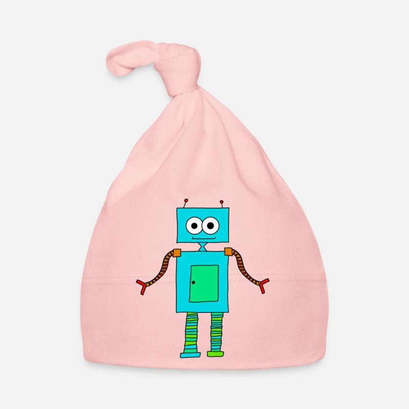 Süßer Roboter Baby Bio-Mütze
